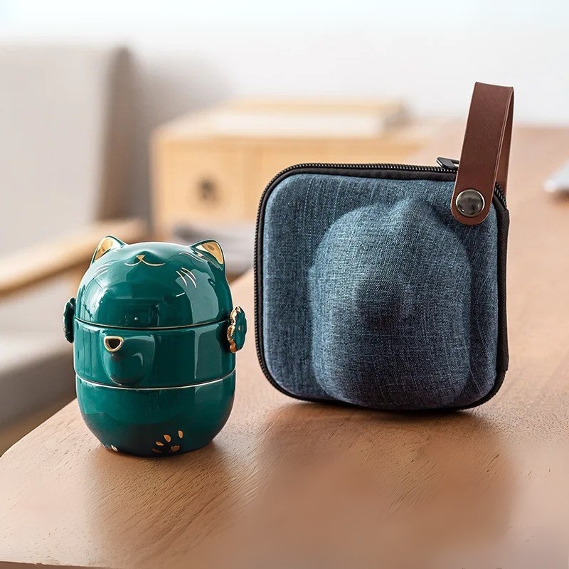 Conjunto Lucky Cat - Conjunto Cápsula para Chá