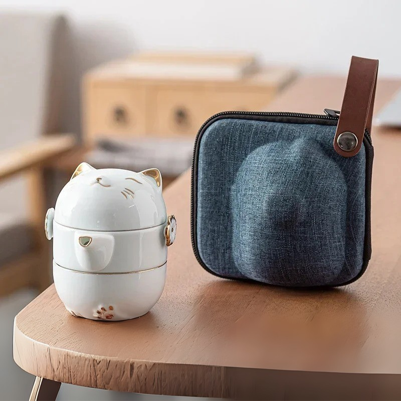 Conjunto Lucky Cat - Conjunto Cápsula para Chá