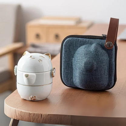 Conjunto Lucky Cat - Conjunto Cápsula para Chá