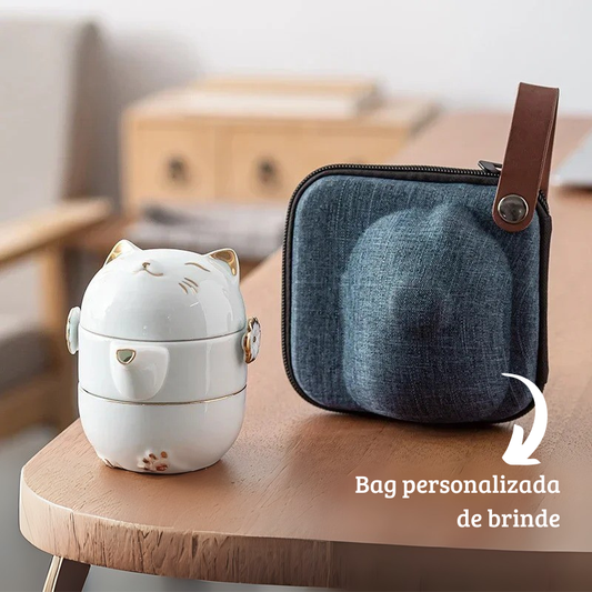 Conjunto Lucky Cat - Conjunto Cápsula para Chá