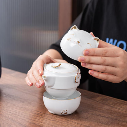 Conjunto Lucky Cat - Conjunto Cápsula para Chá