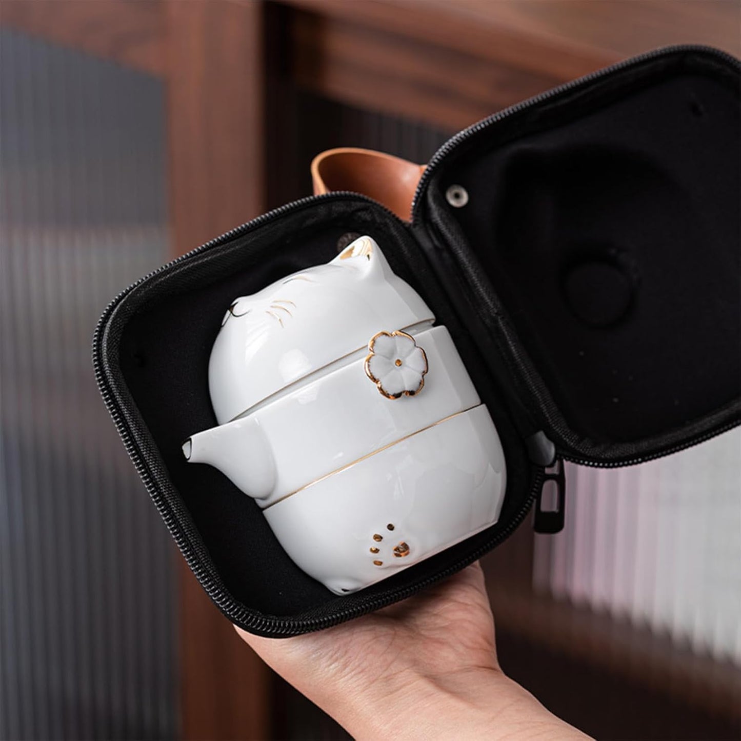 Conjunto Lucky Cat - Conjunto Cápsula para Chá