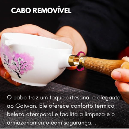 Bule Infusor Rotativo - Flor de Cerejeira