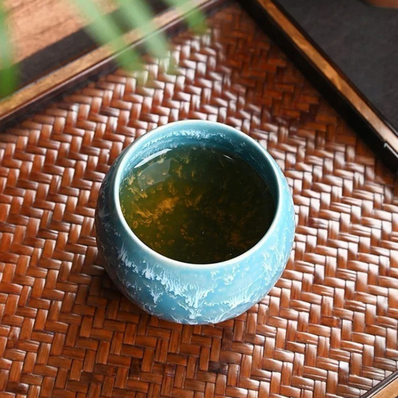 Conjunto Aurora - Conjunto artesanal com 5 xícaras para chá