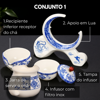 Conjunto Lua em Porcelana