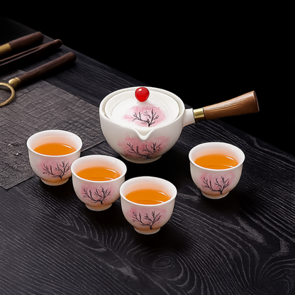 Bule Infusor Rotativo - Flor de Cerejeira