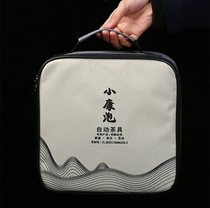 Conjunto Flor de Porcelana - Bule Infusor de Chá Rotativo