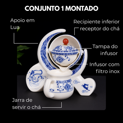 Conjunto Lua em Porcelana