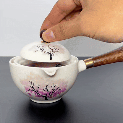 Bule Infusor Rotativo - Flor de Cerejeira