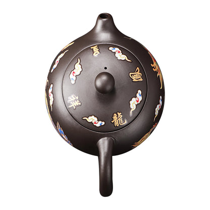 Bule Yixing LongFeng - Bule Artesanal em Argila Roxa