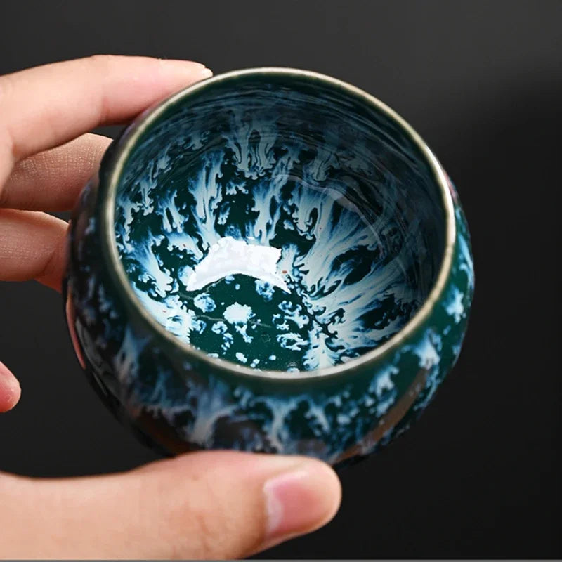 Conjunto Aurora - Conjunto artesanal com 5 xícaras para chá